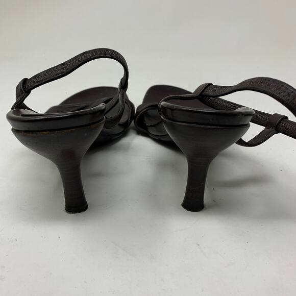 Kenneth Cole Reaction Women's Size 6.5 Y2K Strappy Heels Sandal Open Toe Brown - Picture 4 of 8